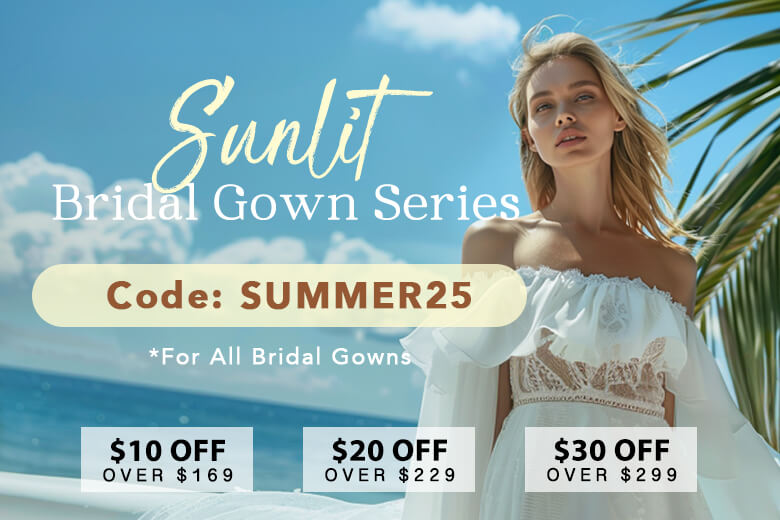 Sunlit Bridal Gown Series, Celebrate Love's Heat!